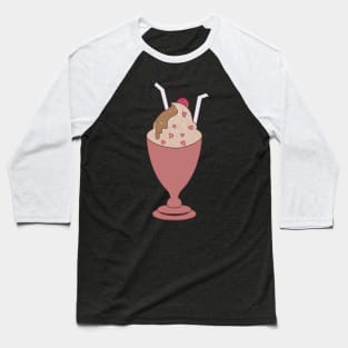 Ice cream sundae Baseball T-Shirt